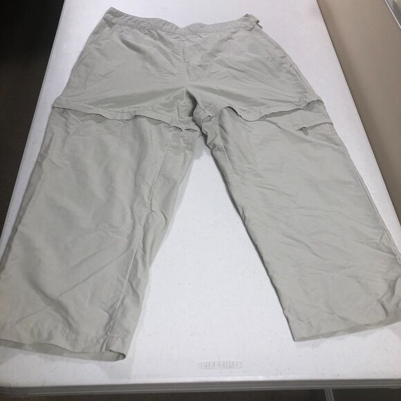 Royal Robbins Capri Pants Womens 14 Beige Convertible Gorpcore Outdoor Hiking - Picture 9 of 9